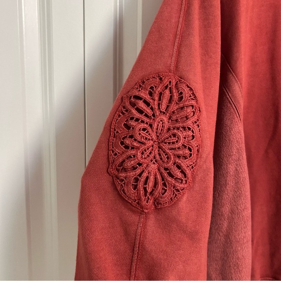 Aerie Keep It Light Crochet Crew Sweatshirt - Picture 11 of 12